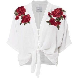 Rails Thea rose embroidered shirt